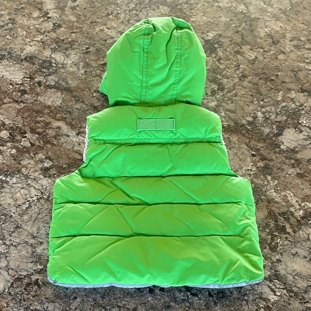 GAP Kids Bright Green Hooded Puffer Vest 18-24 Month Outdoor Baby Gap Child